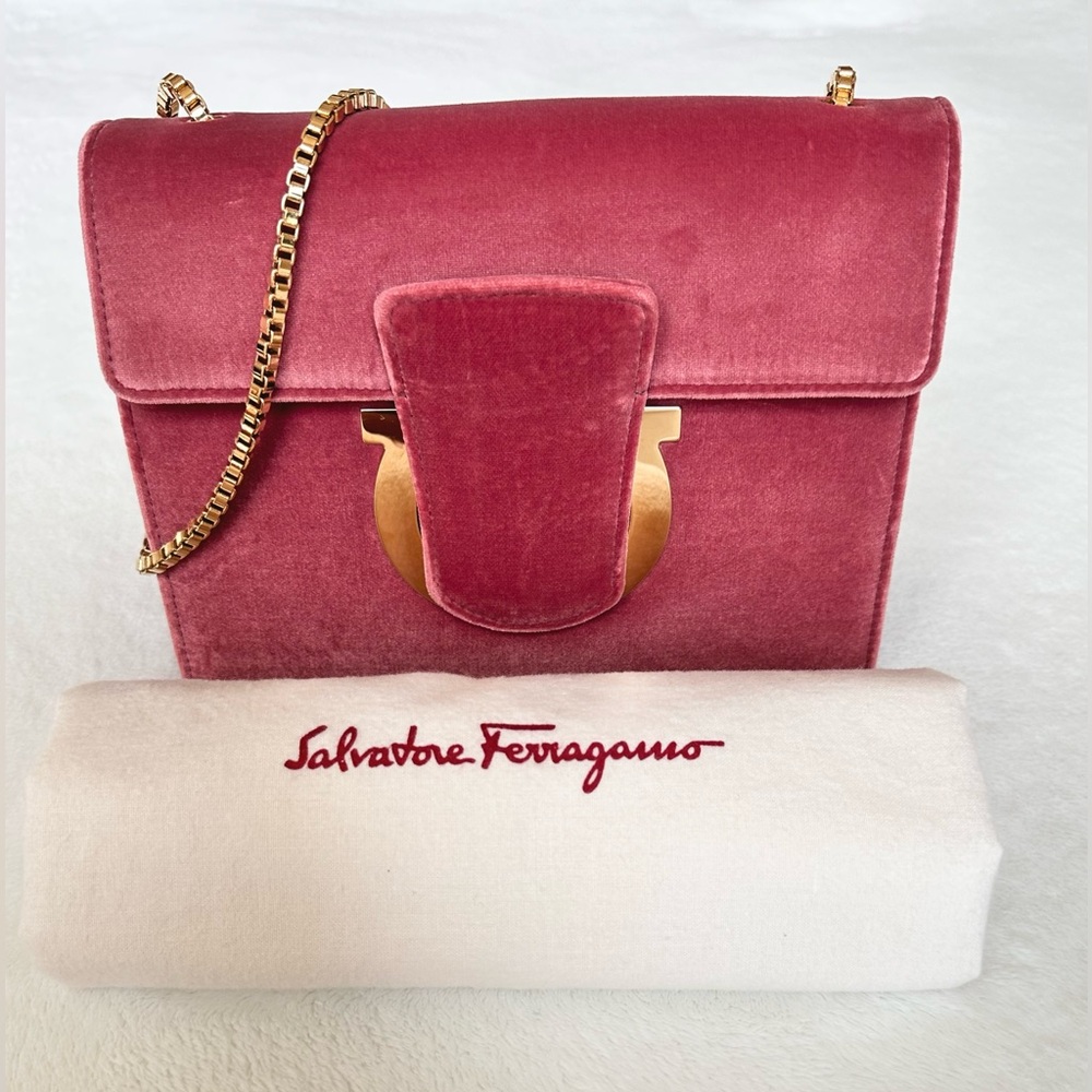 Salvatore Ferragamo Thalia  Suede Shoulder bag